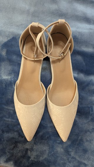 Sandalias tacón beige/albaricoque | NUEVAS