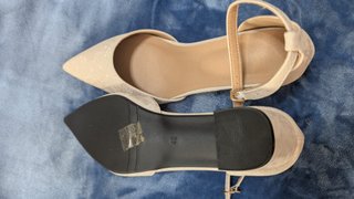 Sandalias tacón beige/albaricoque | NUEVAS