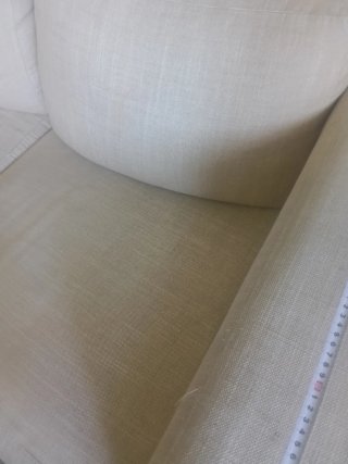 Sofá de tela beige 2 plazas