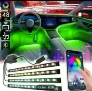 Luces LED Coche Multicolor USB APP