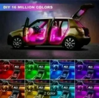 Luces LED Coche Multicolor USB APP