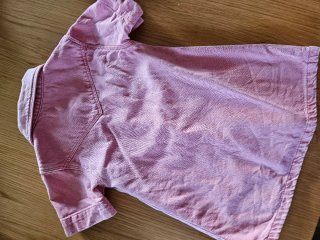 Vestido tejano rosa niña