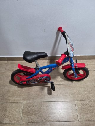 Bicicleta Spiderman Roja y Azul
