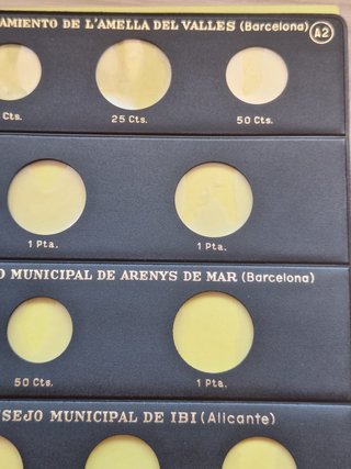Página de monedas de la guerra civil española