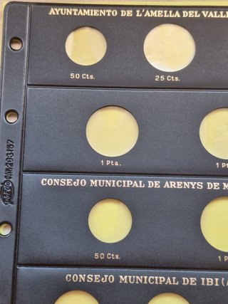 Página de monedas de la guerra civil española