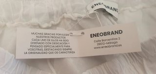 Falda larga blanca volantes