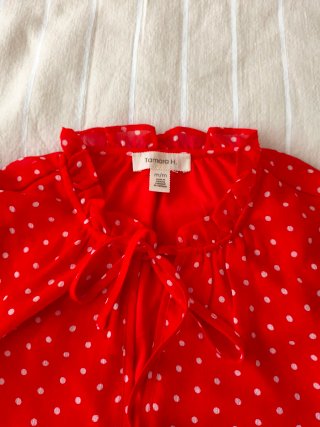 Blusa Tamara H. lunares roja M