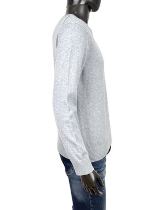 Maglione Tommy Hilfiger Uomo L Grigio Cotone Cashm