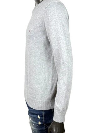 Maglione Tommy Hilfiger Uomo L Grigio Cotone Cashm