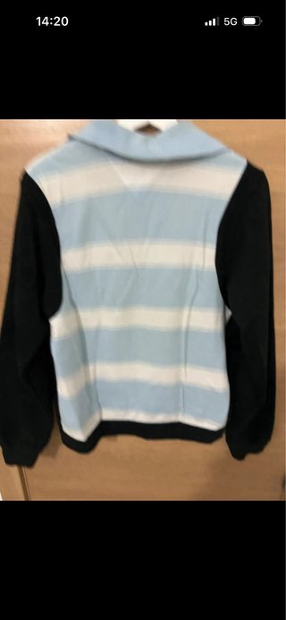Sudadera Tommy Hilfiger rayas azul y negro