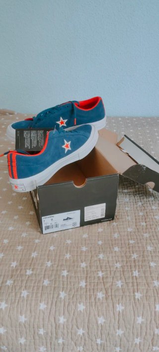 Converse One Star OX Nuevas Azul/Rojo