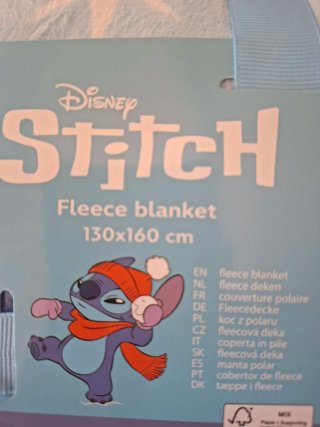 Manta Fleece Disney Stitch 130x160 cm