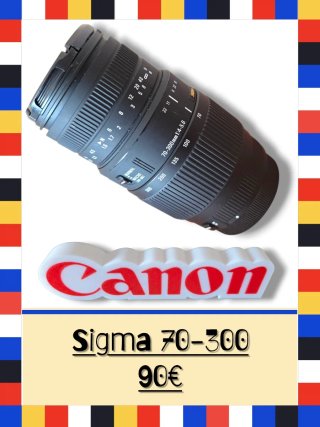 Objetivo Sigma 70-300mm Canon