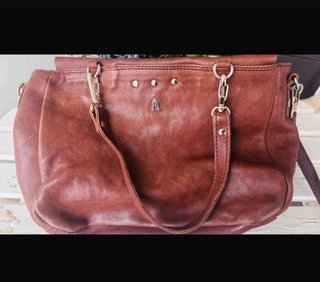 Bolso de piel Craie marrón