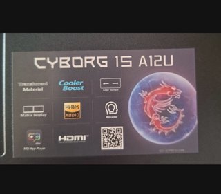 Portátil Gamer MSI Cyborg 15 A12U