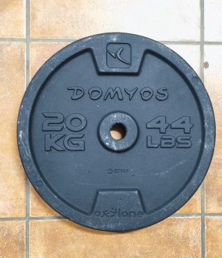 Discos de peso Domyos 20kg (44 LBS) , 10kg , 5kg