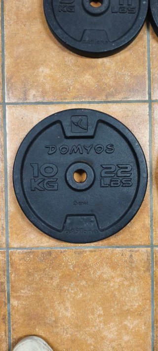 Discos de peso Domyos 20kg (44 LBS) , 10kg , 5kg