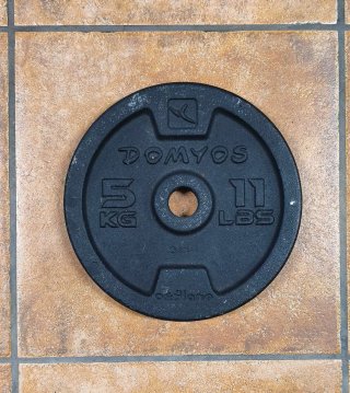 Discos de peso Domyos 20kg (44 LBS) , 10kg , 5kg