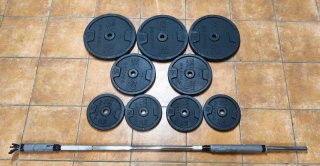 Discos de peso Domyos 20kg (44 LBS) , 10kg , 5kg