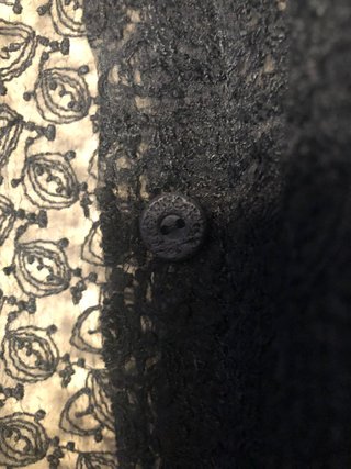 Camisa/Sobrecamisa Negra Encaje Talla Única