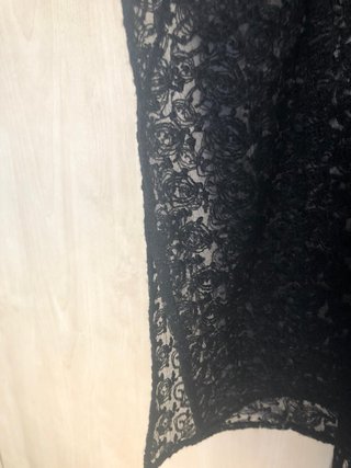 Camisa/Sobrecamisa Negra Encaje Talla Única