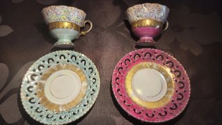 Juego Tazas Colección Versailles Porcelaine