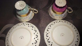 Juego Tazas Colección Versailles Porcelaine