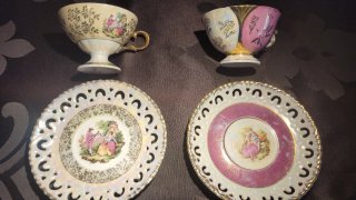 Juego Tazas Colección Versailles Porcelaine