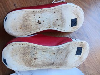 Zapatillas Louis Vuitton rojas y blancas