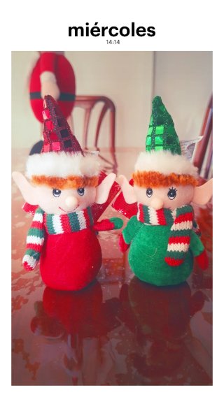 2 Elfos Navideños Adornos