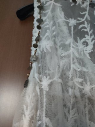 Abito lungo pizzo bianco