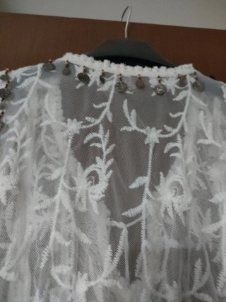 Abito lungo pizzo bianco