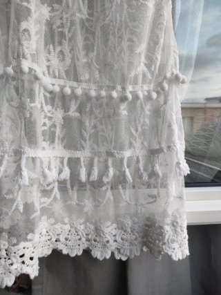 Abito lungo pizzo bianco