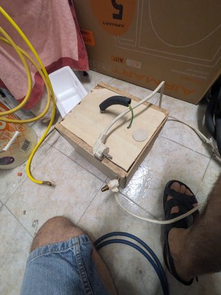 Bomba vacío casera para A/A