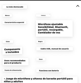 Altavoz karaoke 2 micrófonos inalámbricos