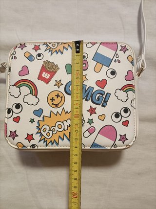 Bolso bandolera estampado divertido