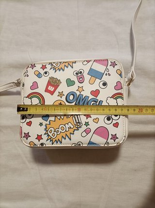 Bolso bandolera estampado divertido