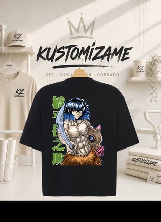 Camiseta Demon Slayer Inosuke Anime Otaku Kimetsu