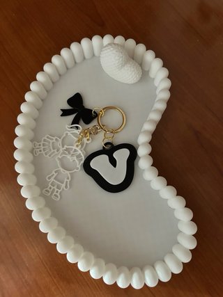 Llavero personalizado con inicial – Impresión 3D