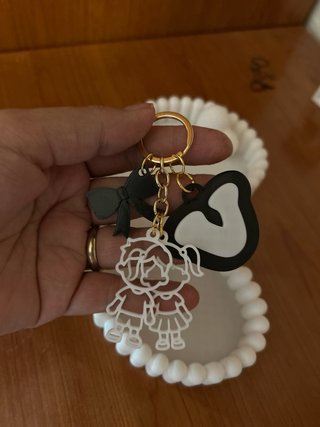 Llavero personalizado con inicial – Impresión 3D