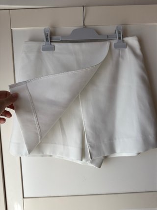 Falda-pantalón Zara blanca Talla 38