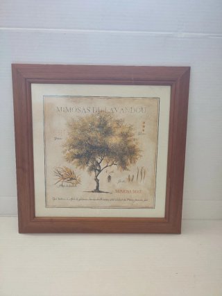 Cuadro conjunto, madera pino de 41 x 41cm.