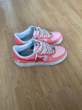 Zapatillas Bape Bapesta Talla 45 Rosa/Rojo