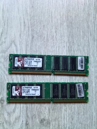 2x Kingston KVR400X64C3A/512 RAM DDR 512MB