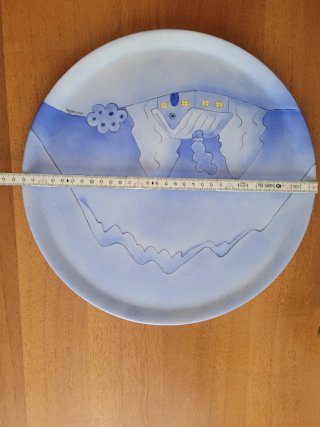 Piatto decorativo dipinto a mano