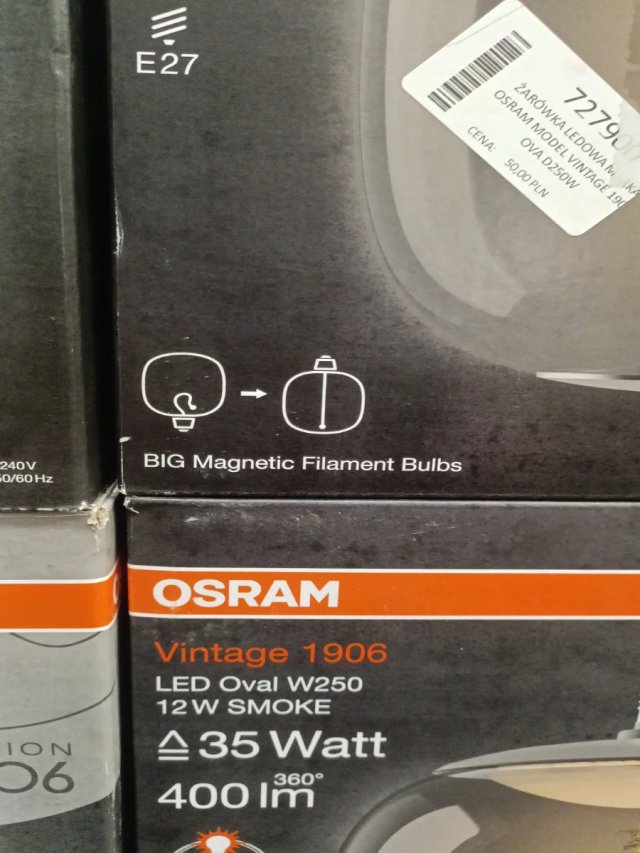 Bombilla OSRAM Vintage 1906 LED Oval