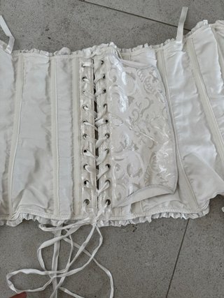 Corsetto donna bustino bianco
