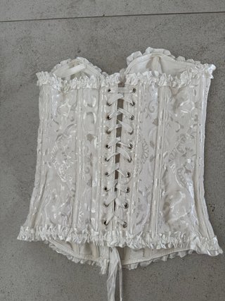 Corsetto donna bustino bianco