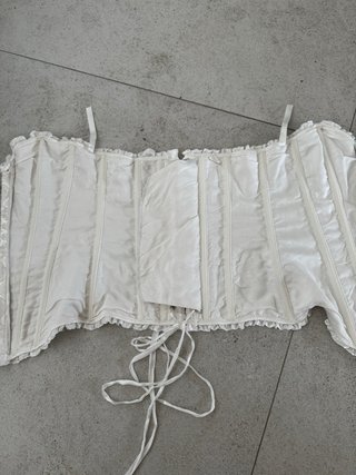 Corsetto donna bustino bianco