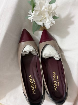 Zapatos Piel Bicolor Talla 38